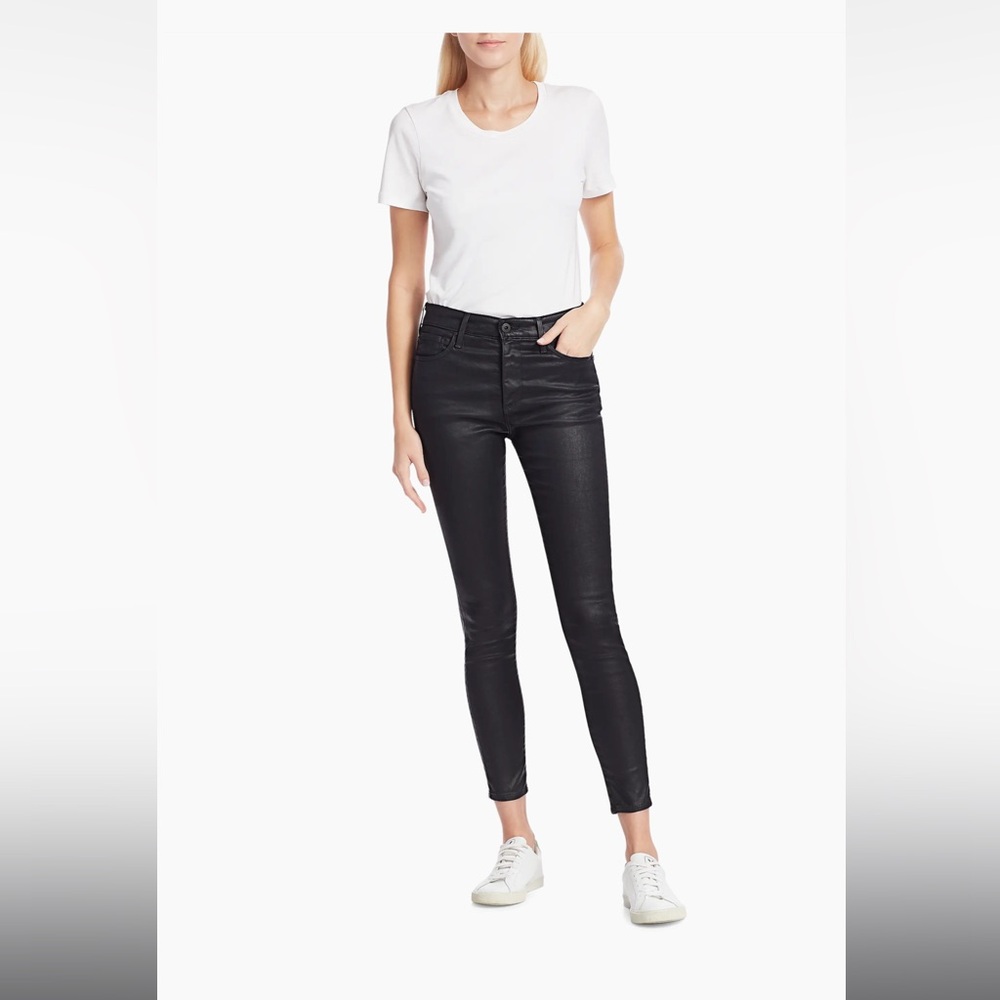AG by Adriano Goldschmied Faux Leather High-Rise Skinny Pants